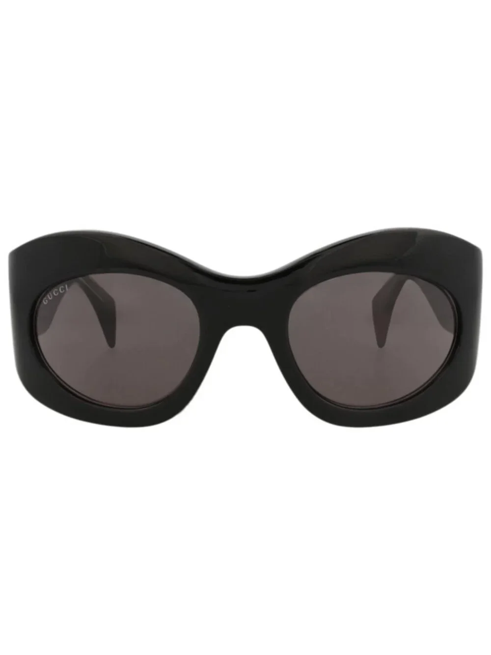 New Gucci Women's Sunglasses Shield Wrap Recycled Acetate Frame Unisex Black